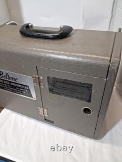 Vintage Beltone Audiometer Model 10A Hearing Test Roll Top SUPER RARE TESTED