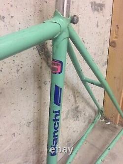 Vintage Bianchi Super Grizzly 22.5 Mountain Road Bike Frame & Fork package RARE