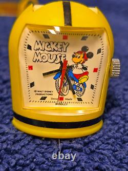 Vintage Bradley SUPER RARE Motorcycle Mickey character watch Serviced RUNNING