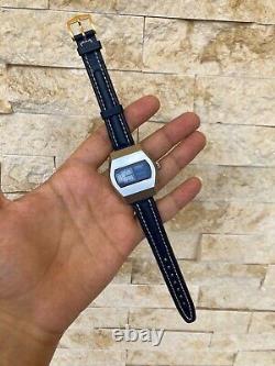 Vintage Camy Watch Jump Hour Automatic Blue Super Rare Working Tenor Dorly 1970s