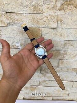 Vintage Camy Watch Jump Hour Automatic Blue Super Rare Working Tenor Dorly 1970s