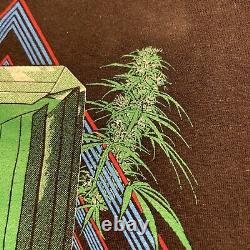 Vintage Cannabis T-Shirt Emerald Triangle California 1986 Super RARE XL Black T
