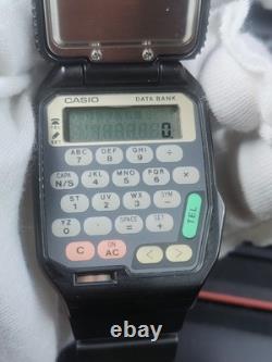 Vintage Casio FTP-30 FLIP-TOP Databank Calculator Watch (1990s) SUPER RARE