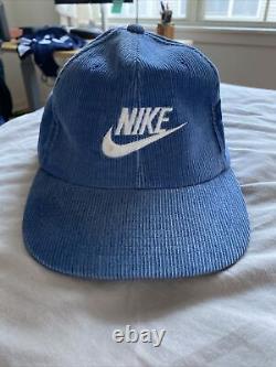 Vintage Corduroy Nike Hat 80's Yupoong Super Rare