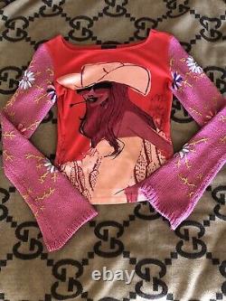 Vintage Custo Barcelona Cowgirl Top. Rare From Edge City 1998-2001