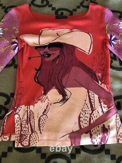 Vintage Custo Barcelona Cowgirl Top. Rare From Edge City 1998-2001
