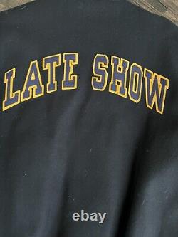 Vintage David Letterman The Late Show Rare Guest Varsity Jacket XL Super Rare
