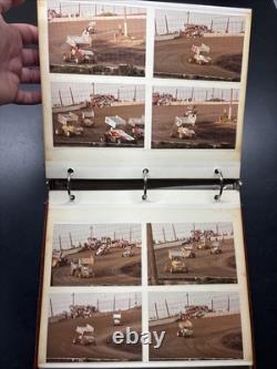 Vintage Dirt Track Racing Photo Album 70s 80s Sprint Car Super Rare 75+ Pics
