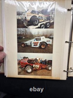 Vintage Dirt Track Racing Photo Album 70s 80s Sprint Car Super Rare 75+ Pics