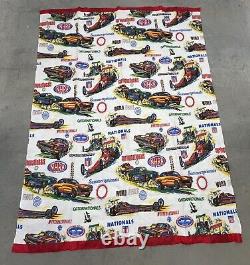 Vintage Drag Racing 1970 Blanket SUPER RARE 100x75