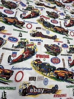 Vintage Drag Racing 1970 Blanket SUPER RARE 100x75