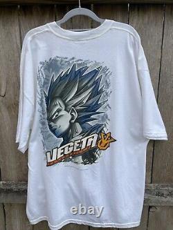 Vintage Dragon Ball Z Rare Anime Shirt Dbz Super Saiyan Vegeta Size 2xl Nwt