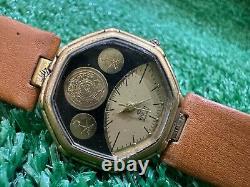 Vintage Earth Quartz Watch Special Edition Kingdom Saudi Arabia Super Rare 31mm