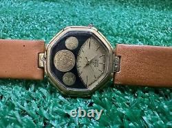 Vintage Earth Quartz Watch Special Edition Kingdom Saudi Arabia Super Rare 31mm