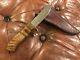 Vintage Ed Fowler Sheepshorn Handle Knife Super Rare With Fowler Sheath