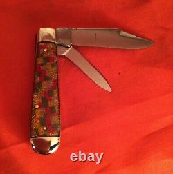 Vintage Enderes pocket knife 1920s super rare Christmas tree celluloid antique