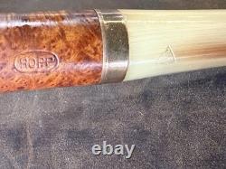 Vintage Estate Pipe. Super Rare ROPP Briar Pipe, With Bone Stem metal Band