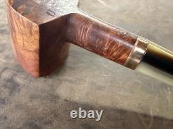Vintage Estate Pipe. Super Rare ROPP Briar Pipe, With Bone Stem metal Band