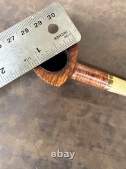 Vintage Estate Pipe. Super Rare ROPP Briar Pipe, With Bone Stem metal Band