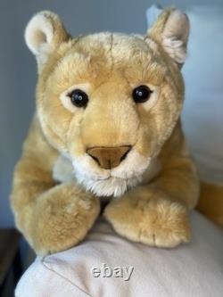 Vintage GUND Caspian Jumbo Giant Lioness plush 38 Retired Super Rare #31087 HTF