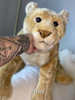 Vintage GUND Caspian Jumbo Giant Lioness plush 38 Retired Super Rare #31087 HTF
