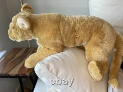 Vintage GUND Caspian Jumbo Giant Lioness plush 38 Retired Super Rare #31087 HTF