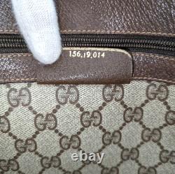 Vintage Gucci Sherry Line GG Tote Bag Purse Super Big Rare Rank B Authenticity