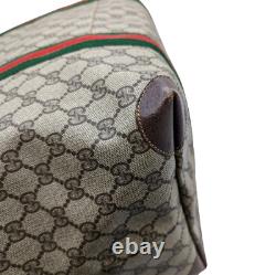 Vintage Gucci Sherry Line GG Tote Bag Purse Super Big Rare Rank B Authenticity