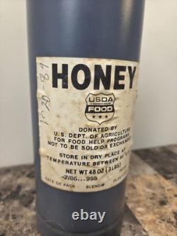 Vintage Honey New Sealed Original USDA Full Bottle Super Rare 1960s