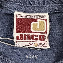 Vintage JNCO Flamehead T Shirt Long Sleeve Super-XL Edition Fits Mens S/M Rare