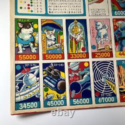 Vintage Japane Super Rare Menko Card space war Menko Russian Laika uncut sheet