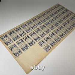 Vintage Japane Super Rare Menko Card space war Menko Russian Laika uncut sheet