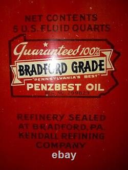 Vintage KENDALL MOTOR OIL THE 2000 MILE OIL Gas Sign SUPER-RARE! Authentic