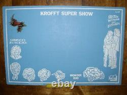 Vintage Krofft Super Show Chalkboard Rare Electra Woman And Dyna Girl Vf 1977