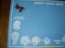 Vintage Krofft Super Show Chalkboard Rare Electra Woman And Dyna Girl Vf 1977