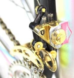 Vintage LUXURY RARE RACE BIKE SOMEC CAMPAGNOLO SUPER RECORD GOLD PLATED