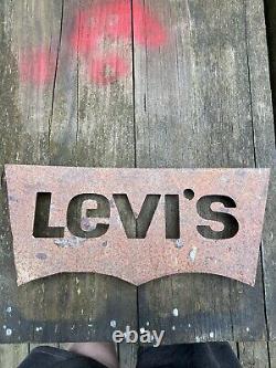 Vintage Levi's Advertisement Sign Super Rare