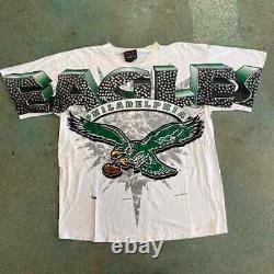 Vintage Magic Johnson SUPER RARE 1996 Philadelphia Eagles T-shirt Sz 2XL