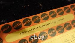 Vintage Mattel Handheld game Company Employee Retirement Folder SUPER RARE A4