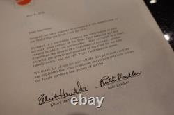 Vintage Mattel Handheld game Company Employee Retirement Folder SUPER RARE A4