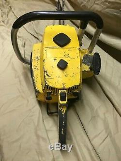 Vintage Mcculloch SUPER LG-2 gear drive BOW Chainsaw RARE only made for 2 months