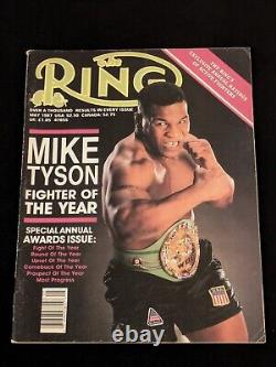 Vintage Mike Tyson Early Boxing Magazines Lot (4) All Newstand Copies Super Rare