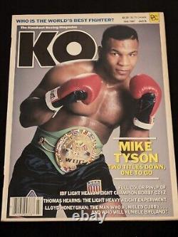 Vintage Mike Tyson Early Boxing Magazines Lot (4) All Newstand Copies Super Rare