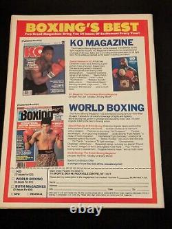 Vintage Mike Tyson Early Boxing Magazines Lot (4) All Newstand Copies Super Rare