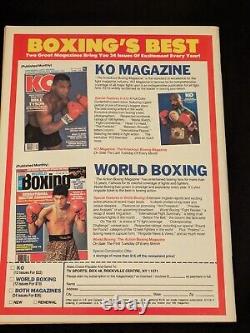 Vintage Mike Tyson Early Boxing Magazines Lot (4) All Newstand Copies Super Rare