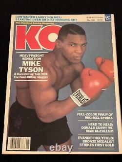 Vintage Mike Tyson Early Boxing Magazines Lot (4) All Newstand Copies Super Rare