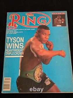 Vintage Mike Tyson Early Boxing Magazines Lot (4) All Newstand Copies Super Rare