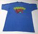 Vintage Nickelodeon T Shirt Size XL Super Sloppy Double Dare Blue RARE 1989
