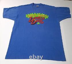 Vintage Nickelodeon T Shirt Size XL Super Sloppy Double Dare Blue RARE 1989