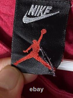 Vintage Nike Air Jordan 7 Button Up Baseball Jersey Red XL. Super Rare! 1992